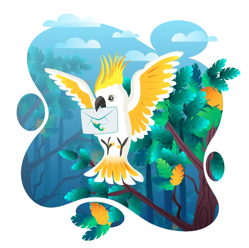 WildPress parrot illustration