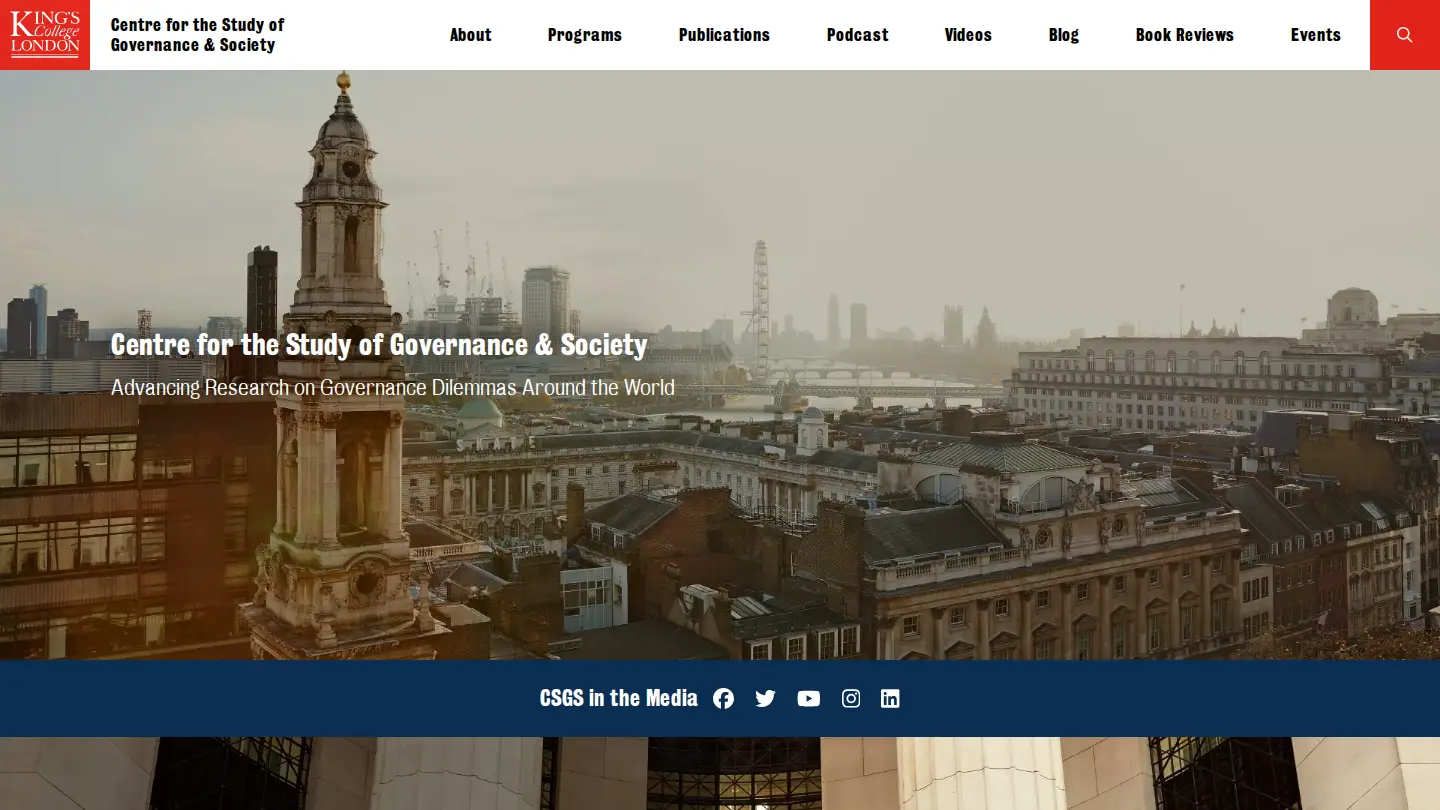 Centre for the Study of Governance & Society Website