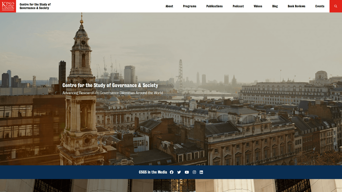 Centre for the Study of Governance & Society Website