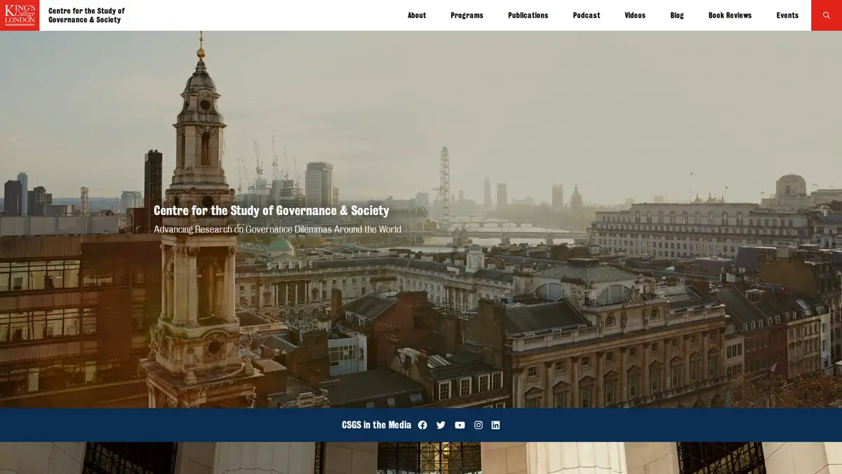 Centre for the Study of Governance & Society Website